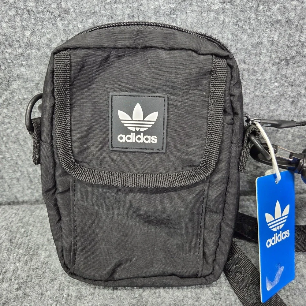 New Adidas Designer Crossbody Pack‎ Gym Travel Street Style Shoulder Bag Black